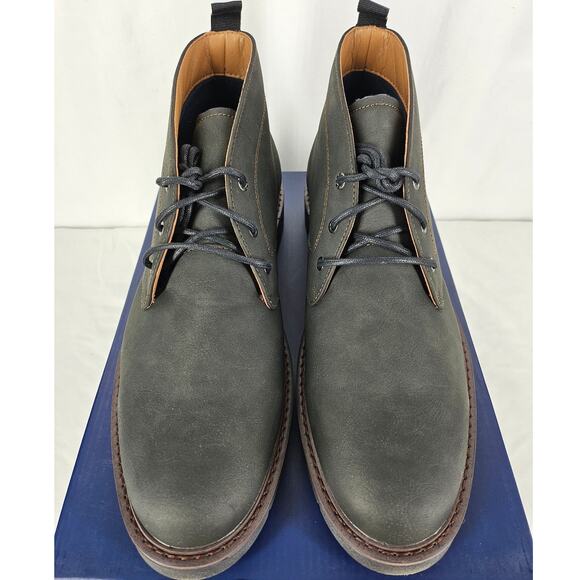 DOCKERS MEN’S DARTFORD MID-TOP LACE-UP CASUAL SHOES – SIZE 12M – GRAY – NIB - Picture 3 of 12